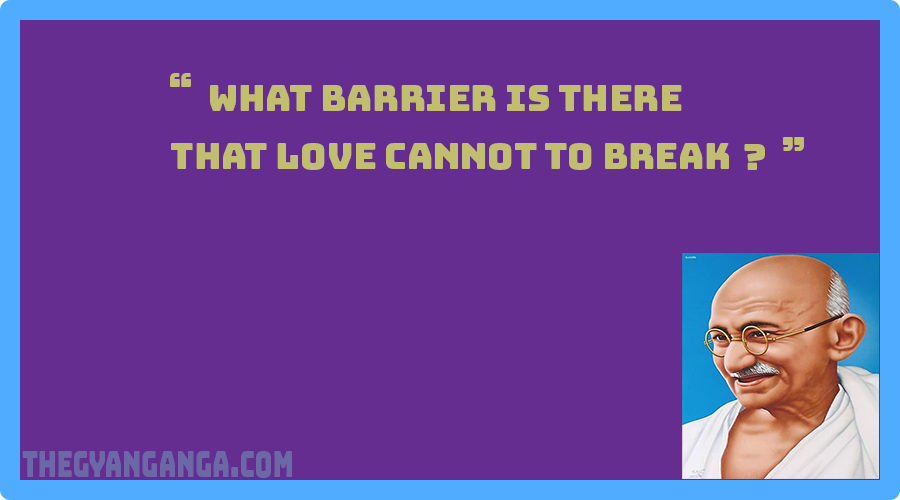 What barrier is there That love Cannot to Break?